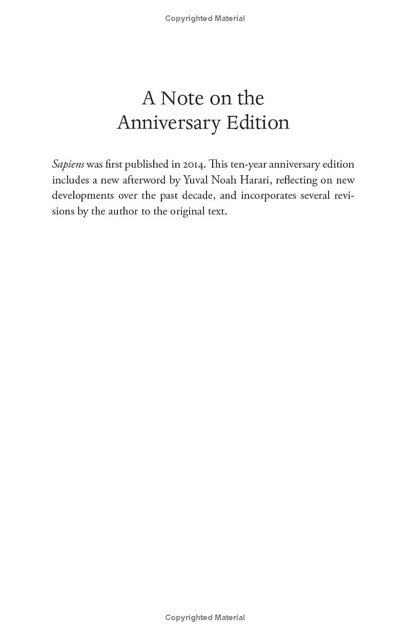 sapiens - a brief history of humankind (10 year anniversary edition)