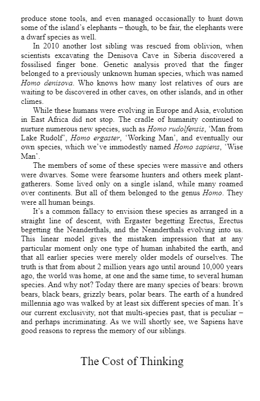 sapiens: a brief history of humankind