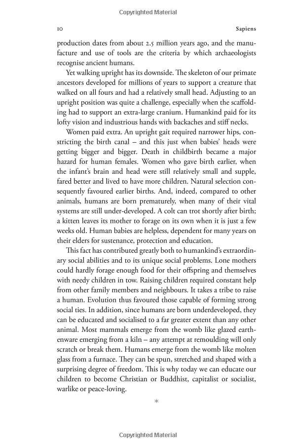 sapiens: a brief history of humankind: (patterns of life)