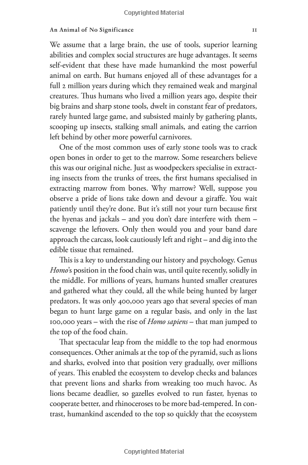 sapiens: a brief history of humankind: (patterns of life)