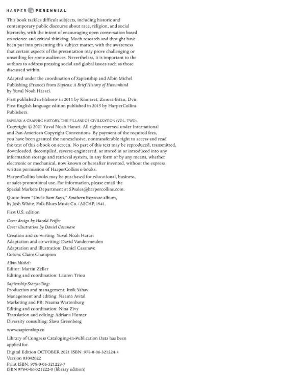 sapiens: a graphic history, volume 2: the pillars of civilization (paperback)