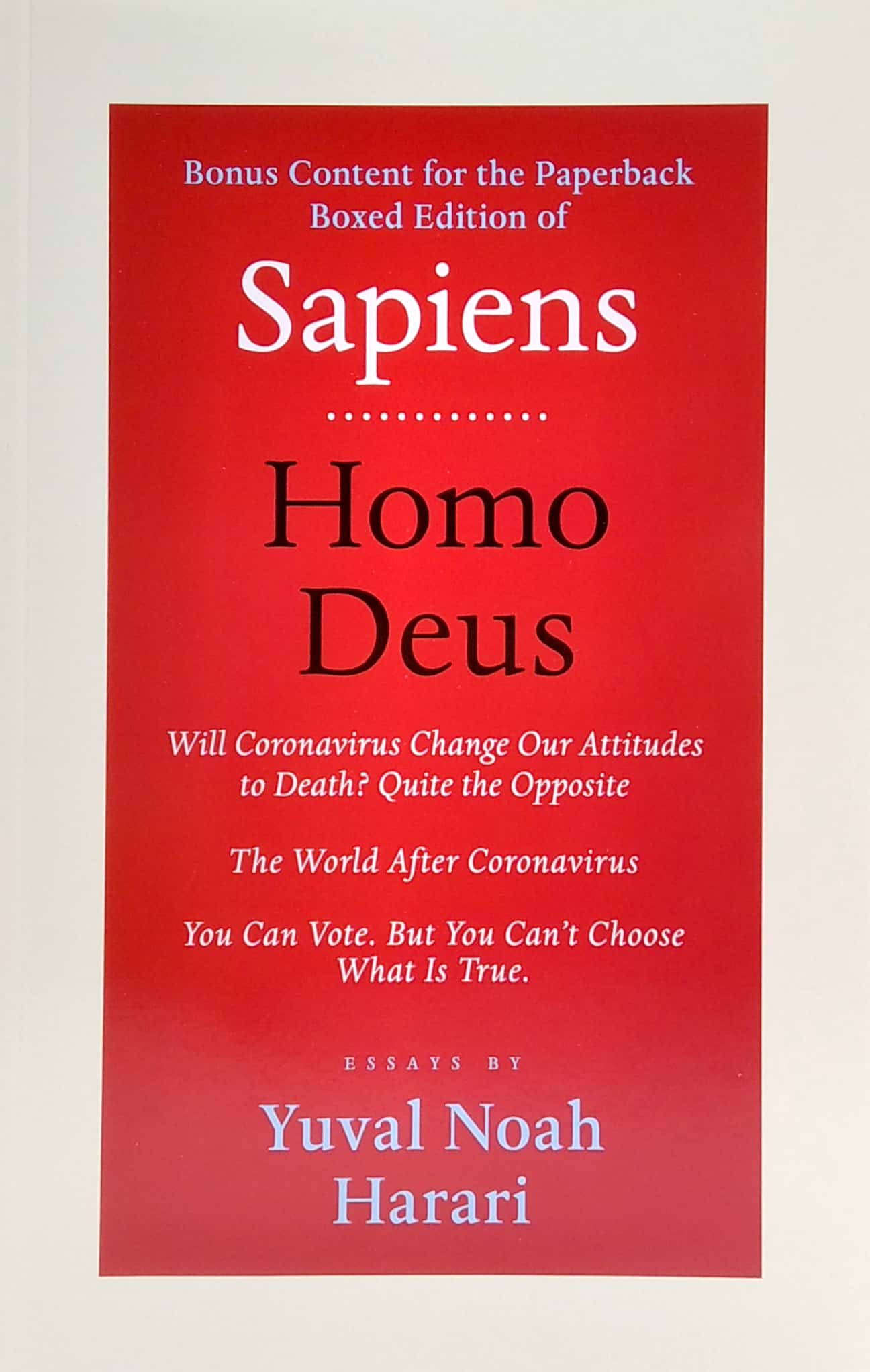 sapiens/homo deus box set w/bonus material