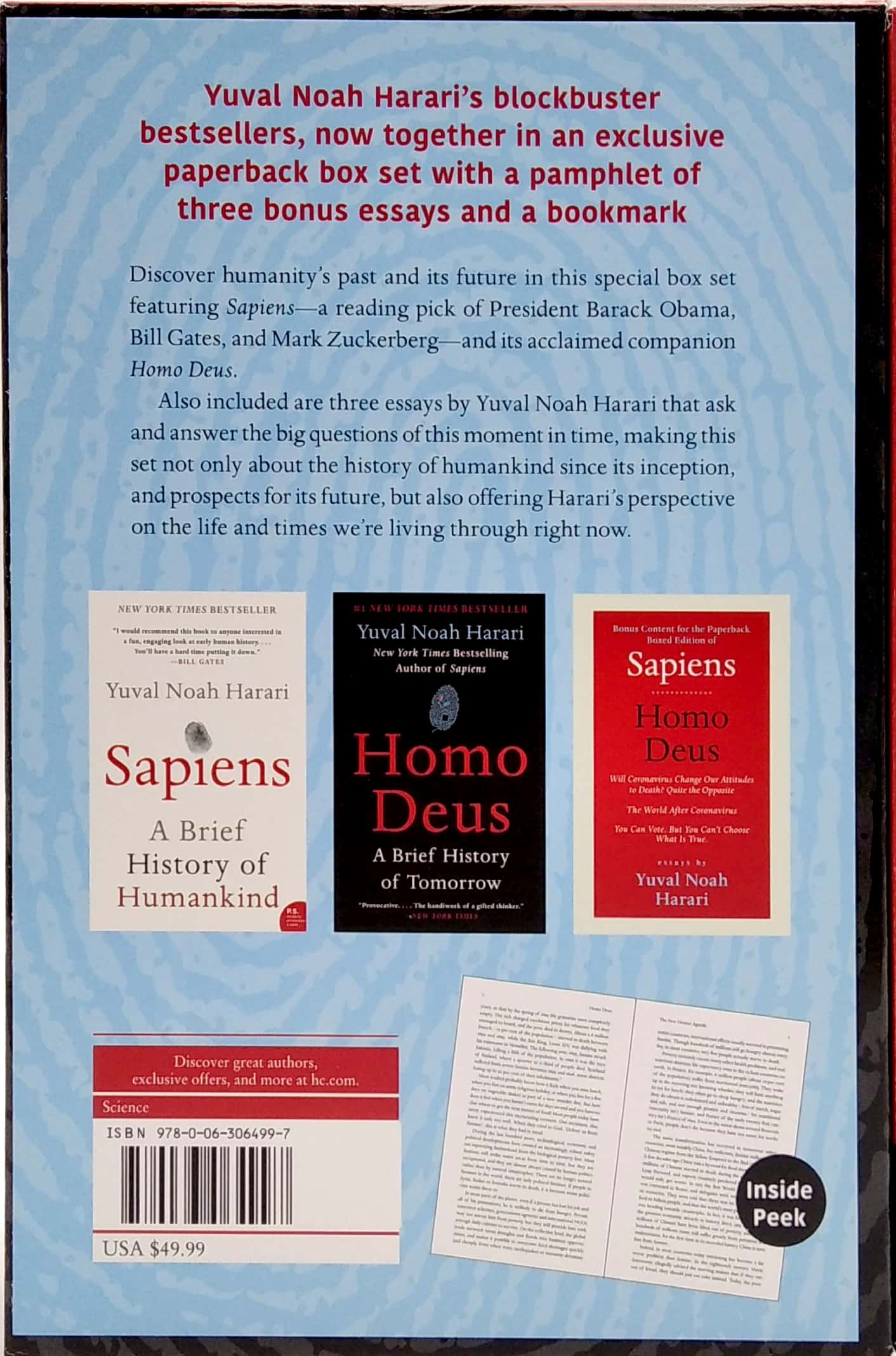 sapiens/homo deus box set w/bonus material