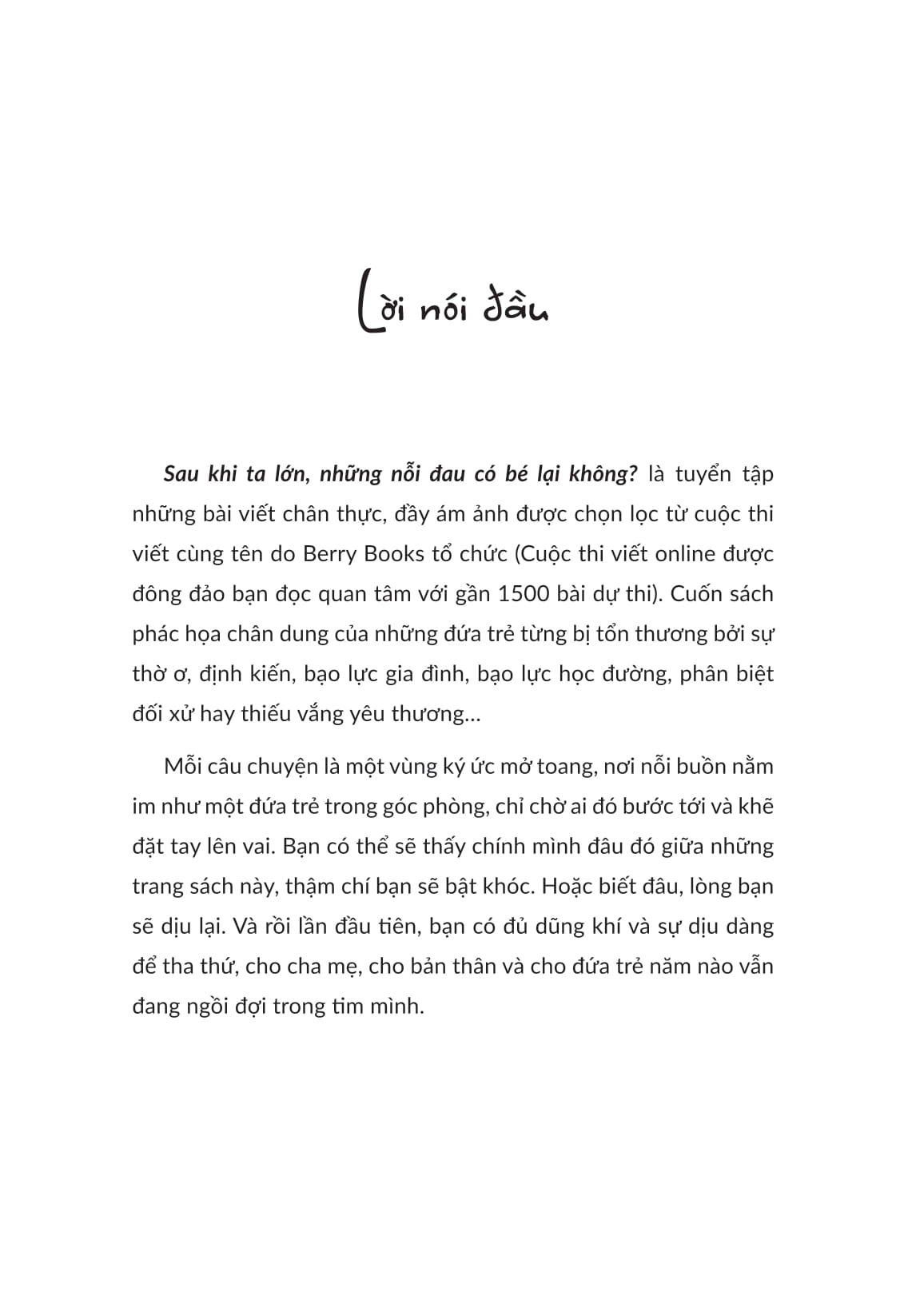 Sau Khi Ta Lon Nhung Noi Dau Co Be Lai Khong?