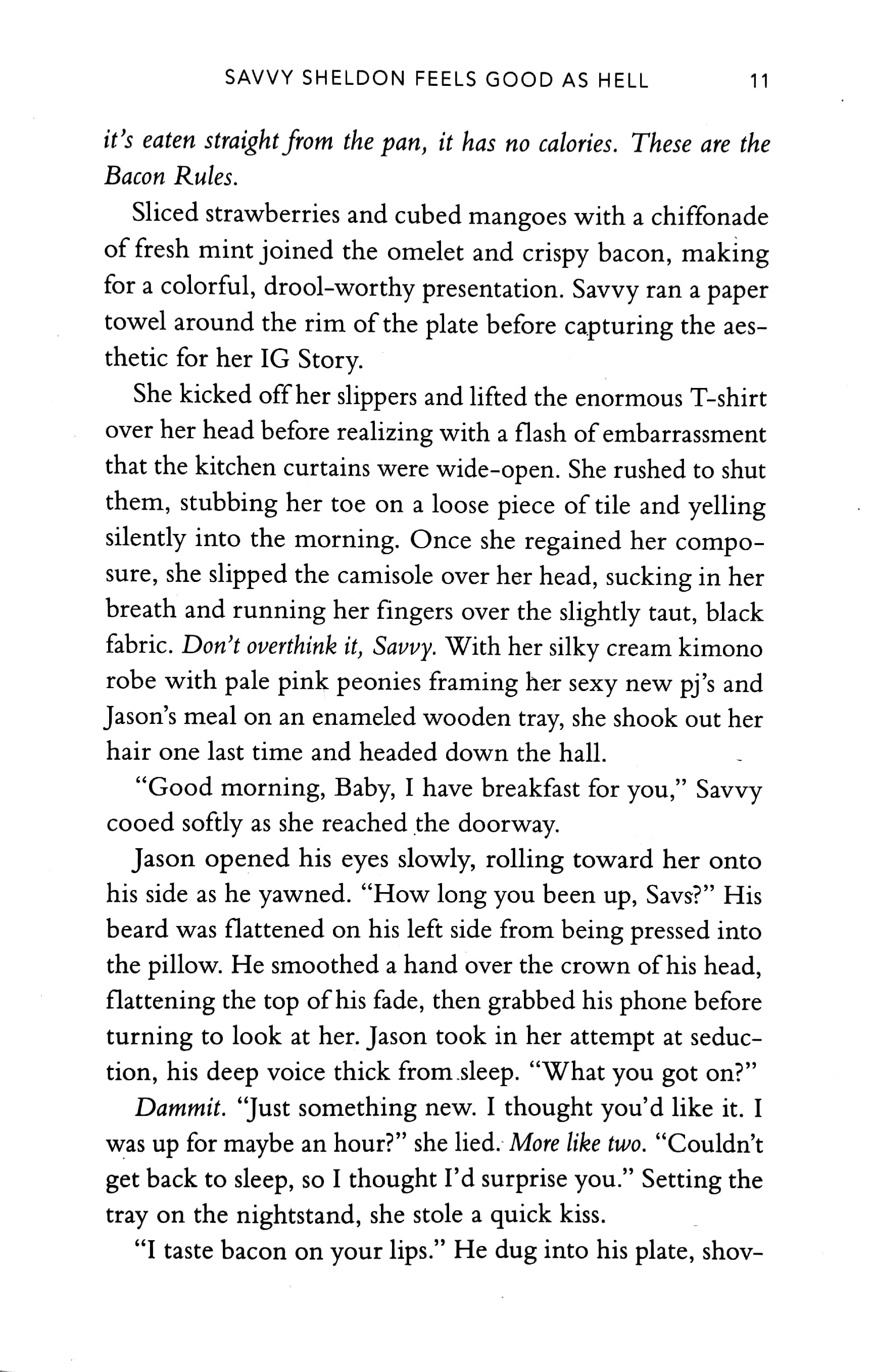 savvy sheldon feels good as hell