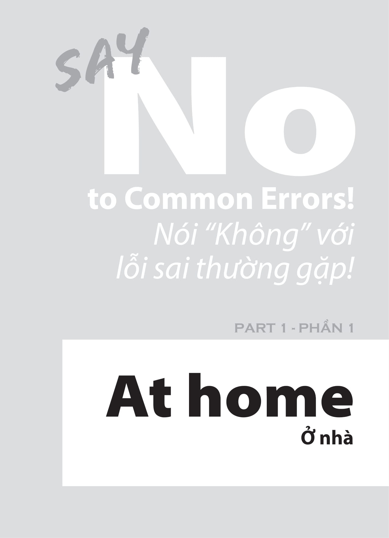say cool to english - say no to common errors! - nói “không” với lỗi sai thường gặp!