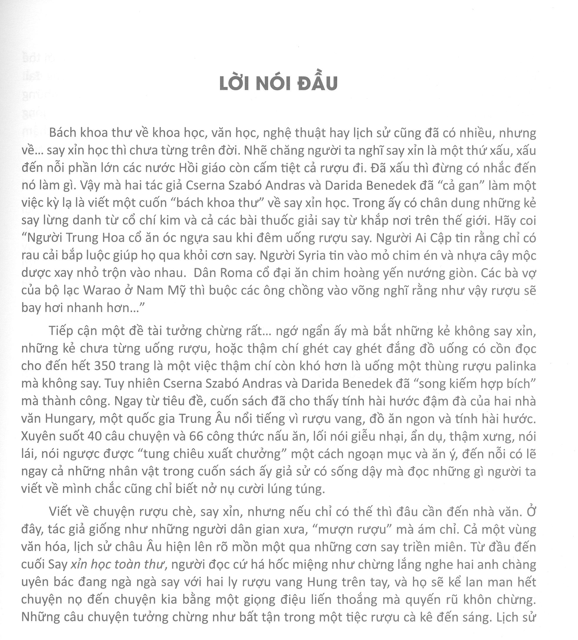 say xỉn học toàn thư - hay là lan man lúc vào bếp sau cơn say