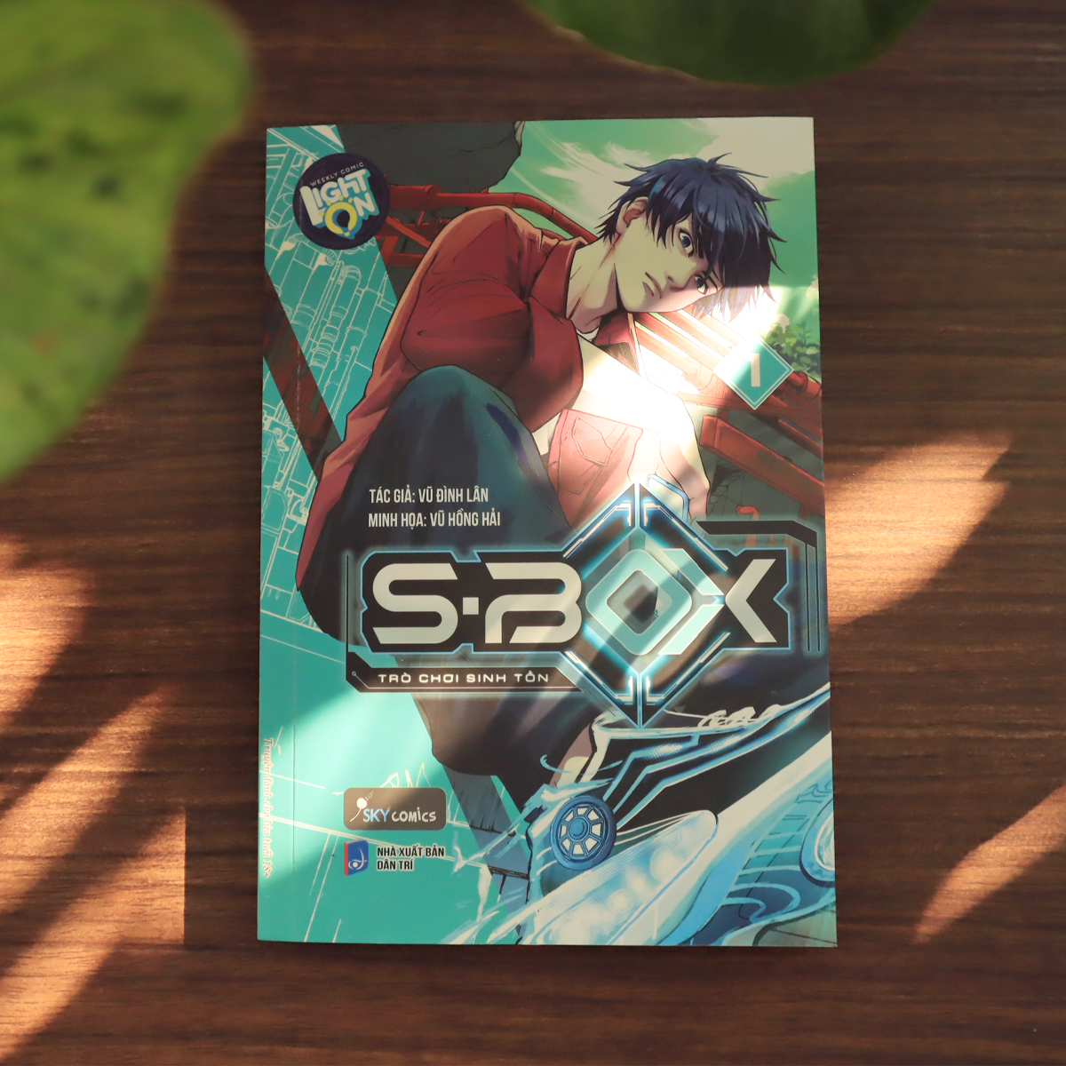 sbox - trò chơi sinh tồn - tập 1 - tặng kèm bookmark bồi cứng + postcard bồi cứng + thẻ nhân vật phủ hologram