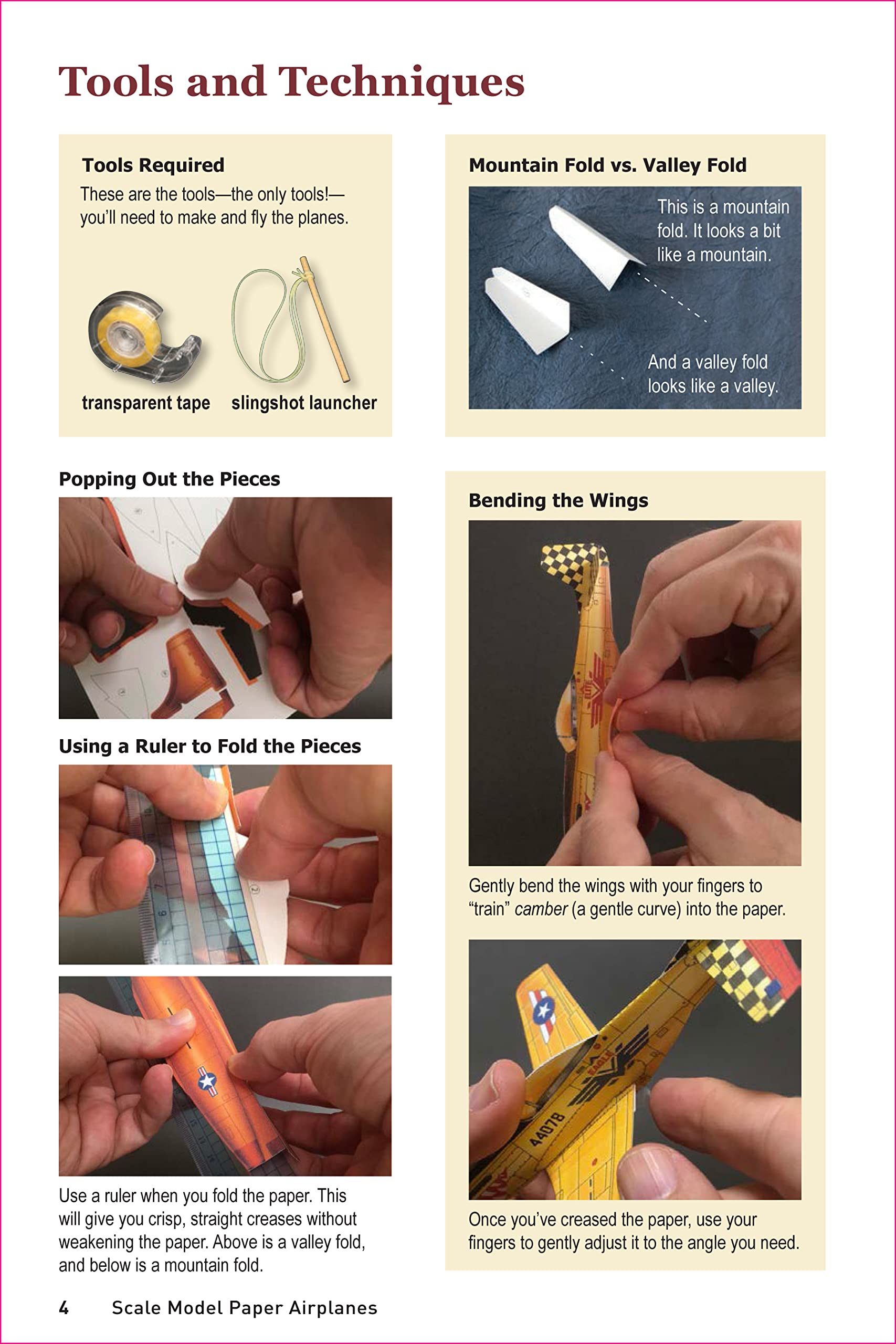 scale model paper airplanes kit: iconic planes that really fly! slingshot launcher included! - just pop-out and assemble (14 famous pop-out airplanes)