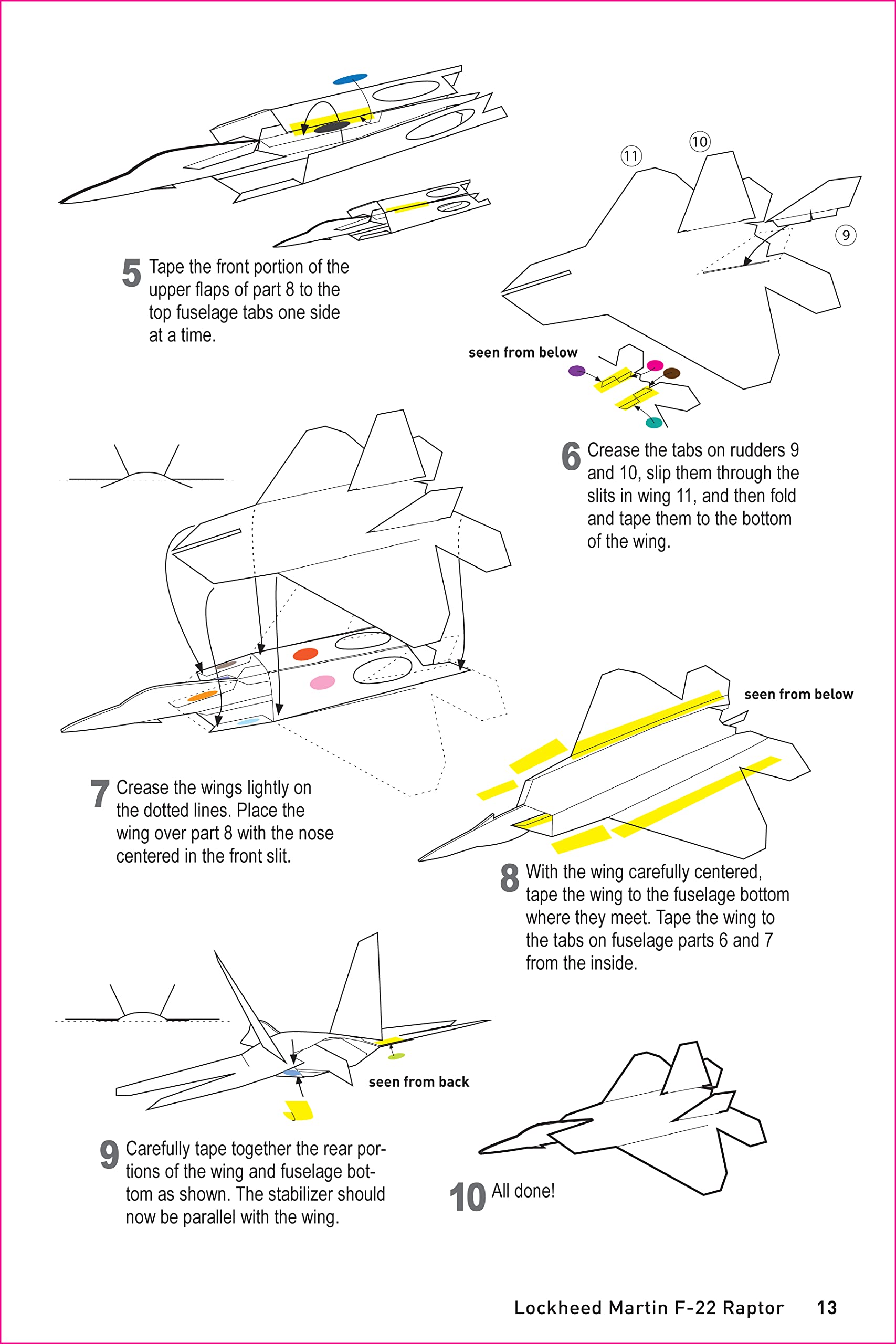 scale model paper airplanes kit: iconic planes that really fly! slingshot launcher included! - just pop-out and assemble (14 famous pop-out airplanes)