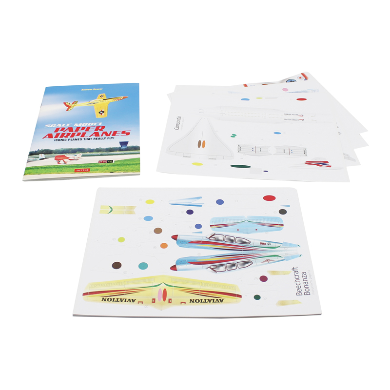 scale model paper airplanes kit: iconic planes that really fly! slingshot launcher included! - just pop-out and assemble (14 famous pop-out airplanes)