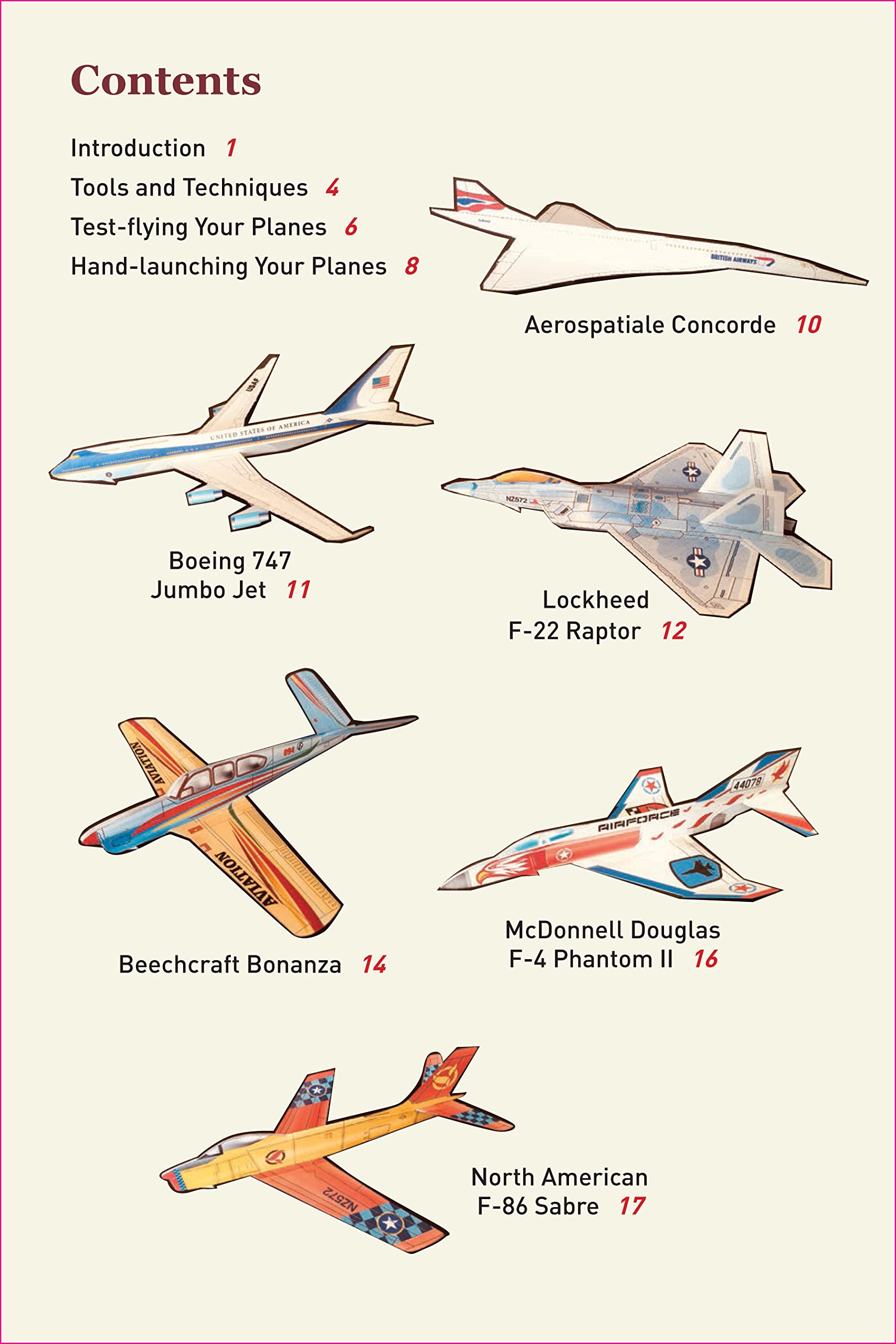 scale model paper airplanes kit: iconic planes that really fly! slingshot launcher included! - just pop-out and assemble (14 famous pop-out airplanes)