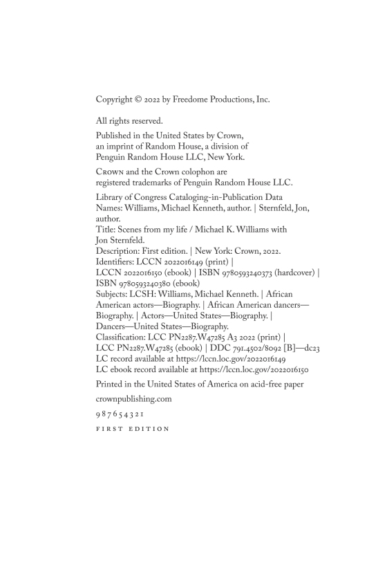 scenes from my life: a memoir