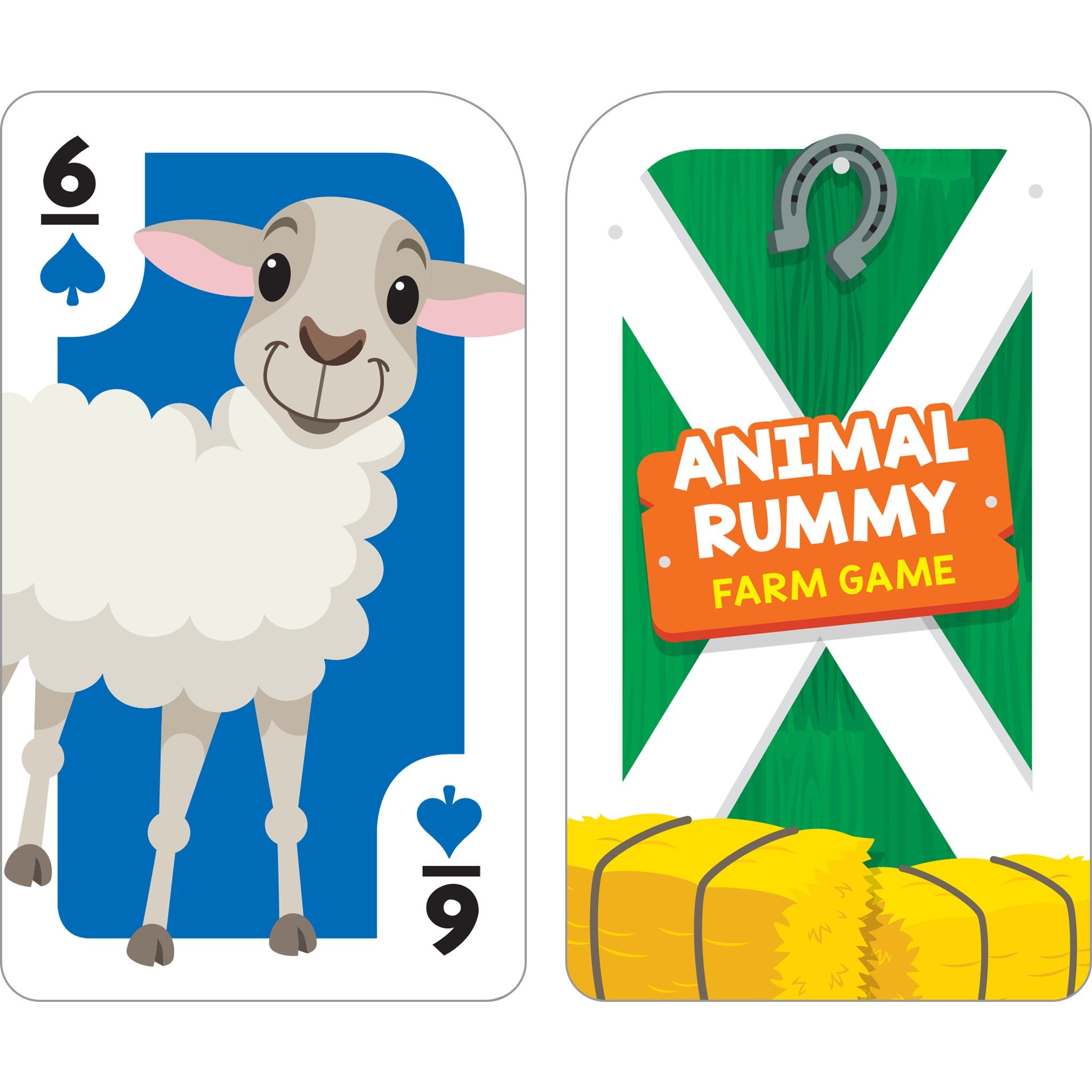 school zone farm animal rummy flash card game