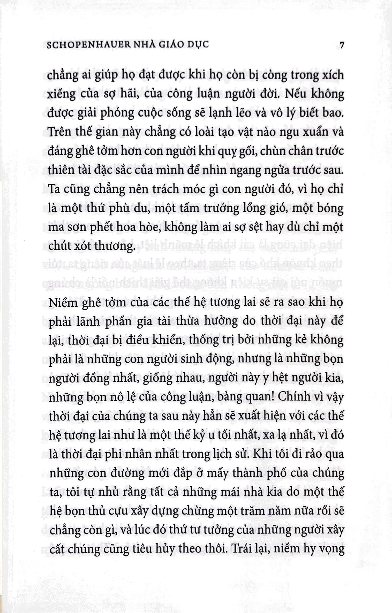 schopenhauer - nhà giáo dục