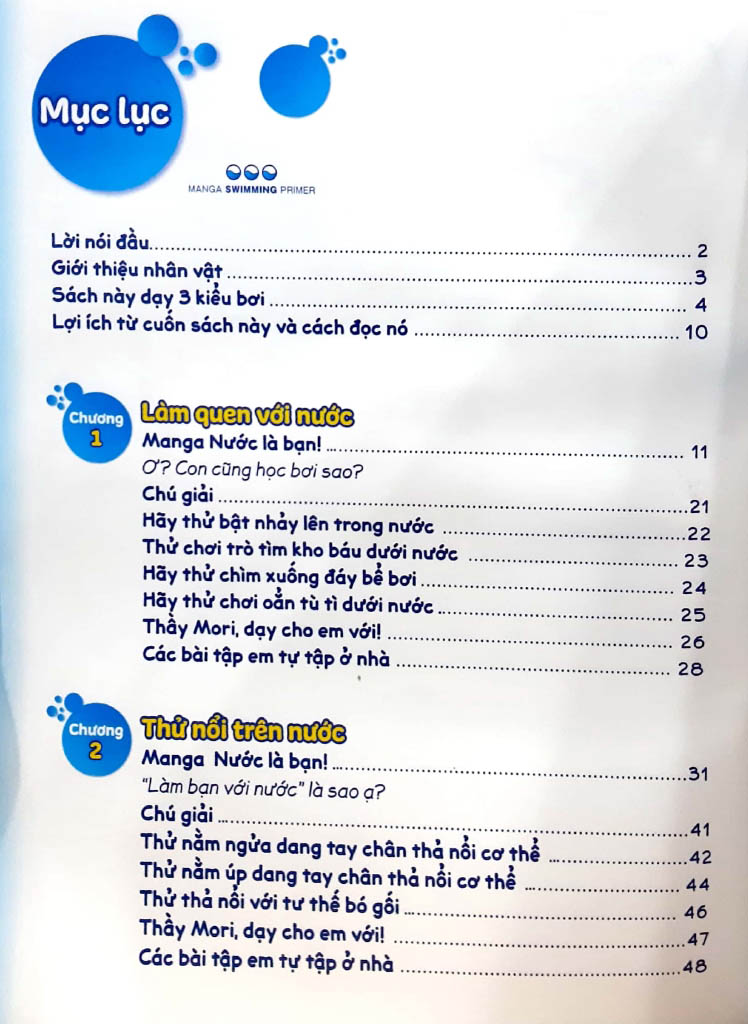 science comic - bơi lội như kình ngư