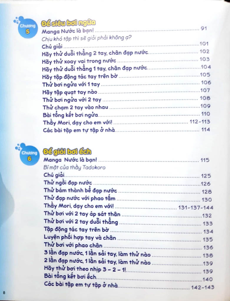 science comic - bơi lội như kình ngư