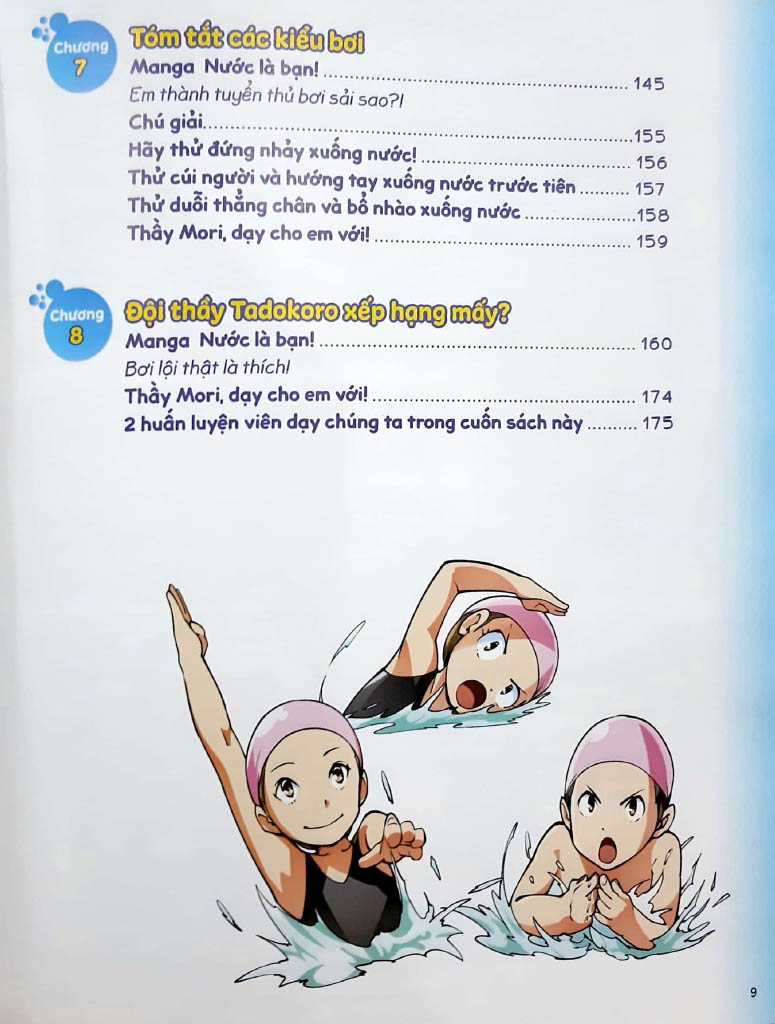 science comic - bơi lội như kình ngư