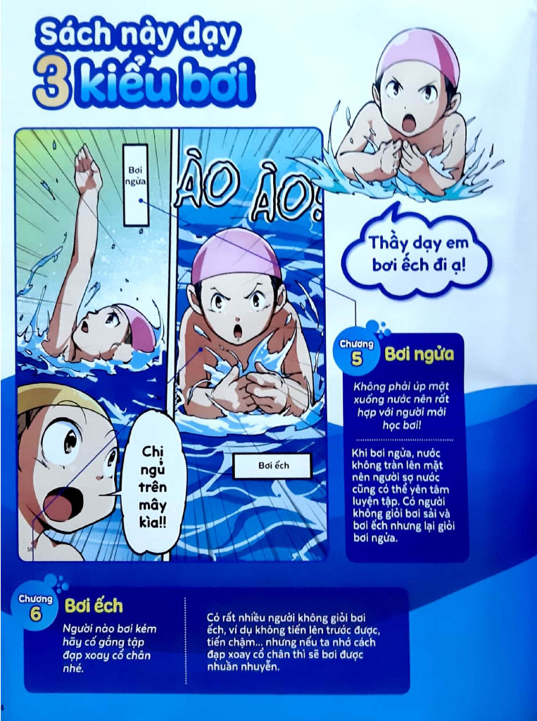 science comic - bơi lội như kình ngư