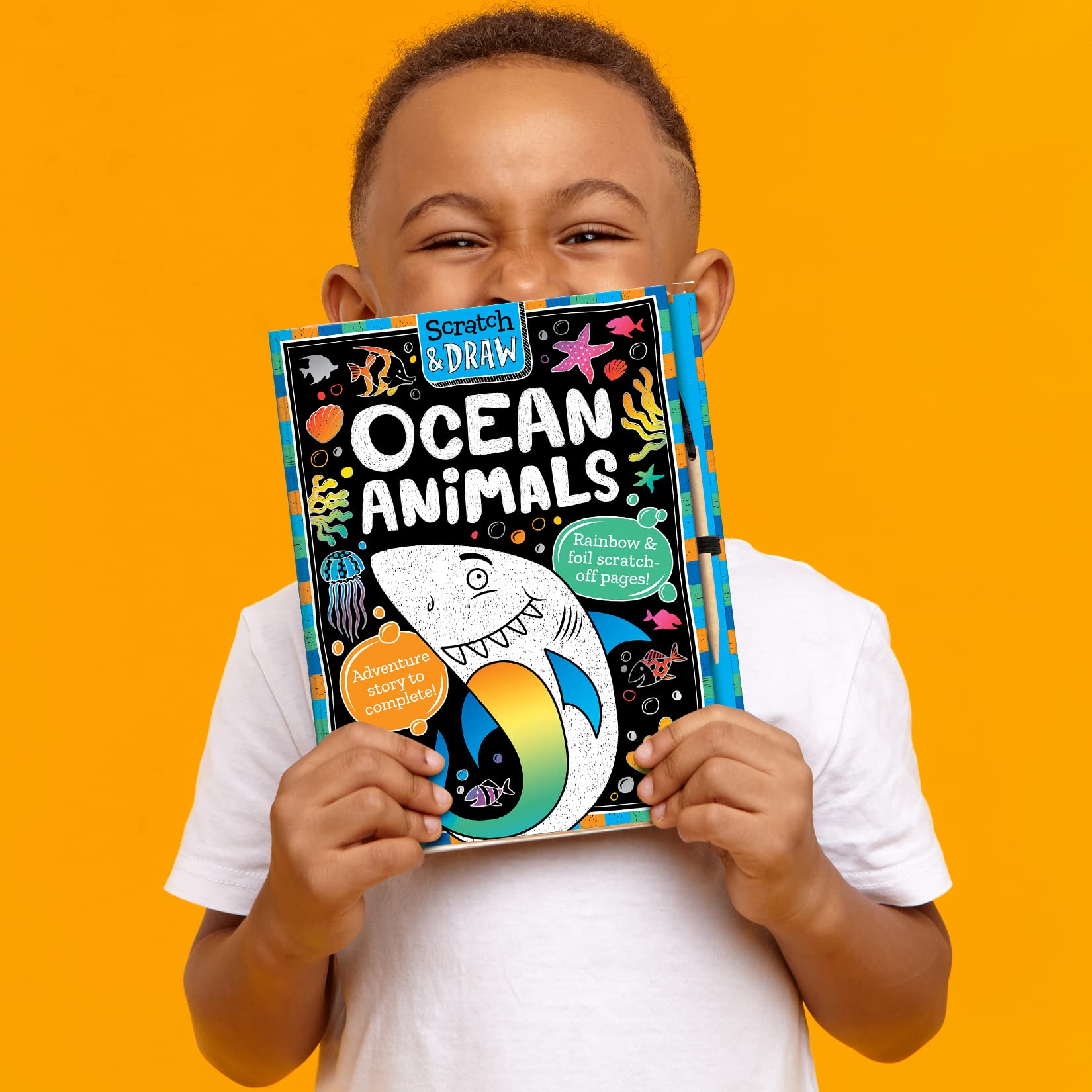 scratch and draw - under the sea