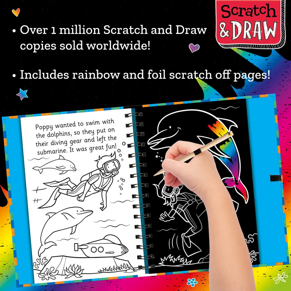 scratch and draw - under the sea
