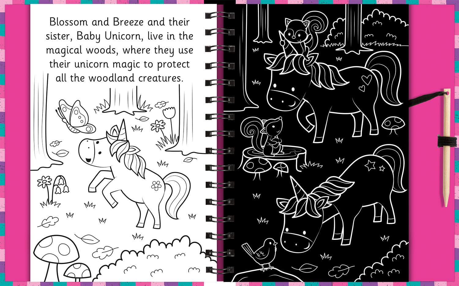 scratch and draw - unicorns