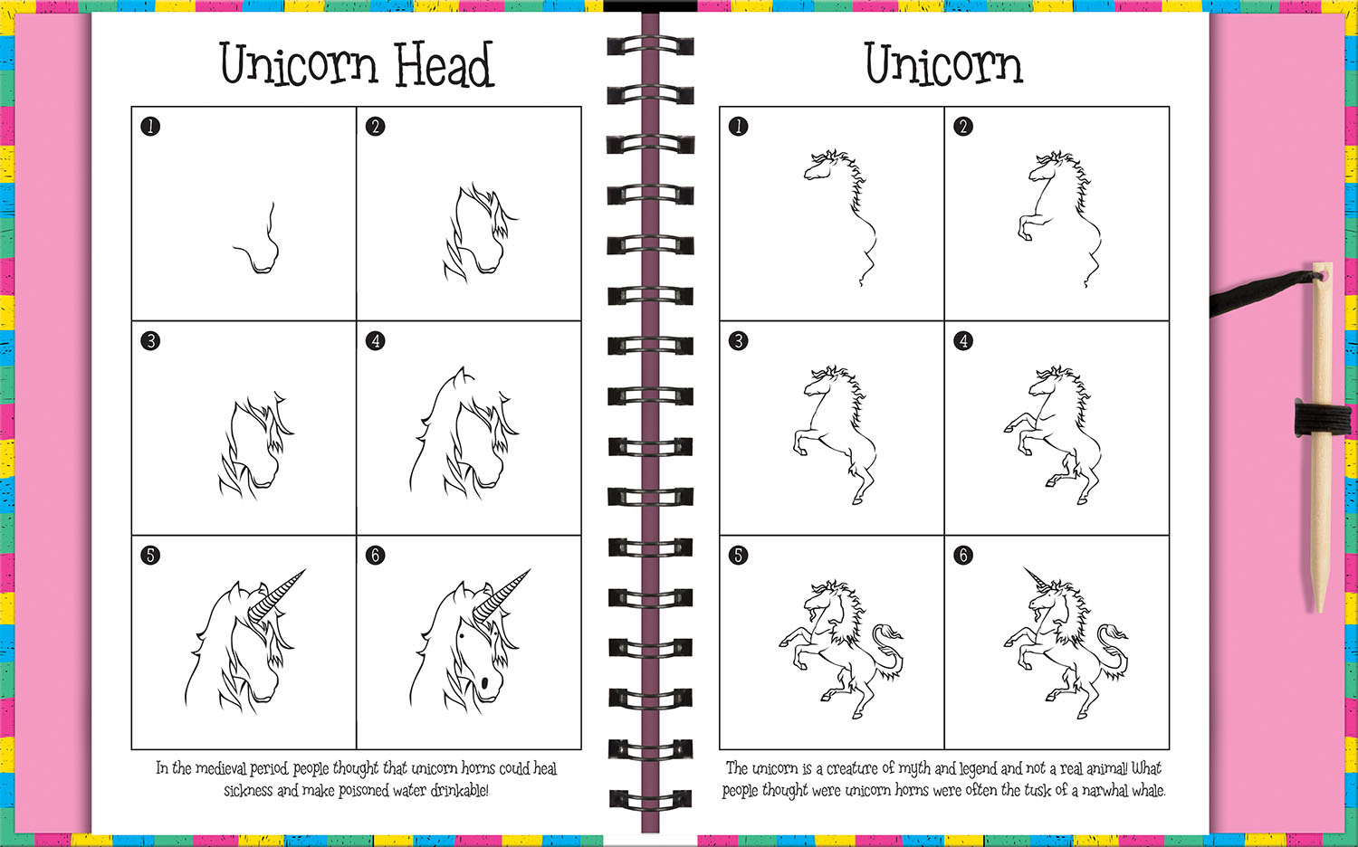 scratch and draw unicorns & horses too! - scratch art activity book