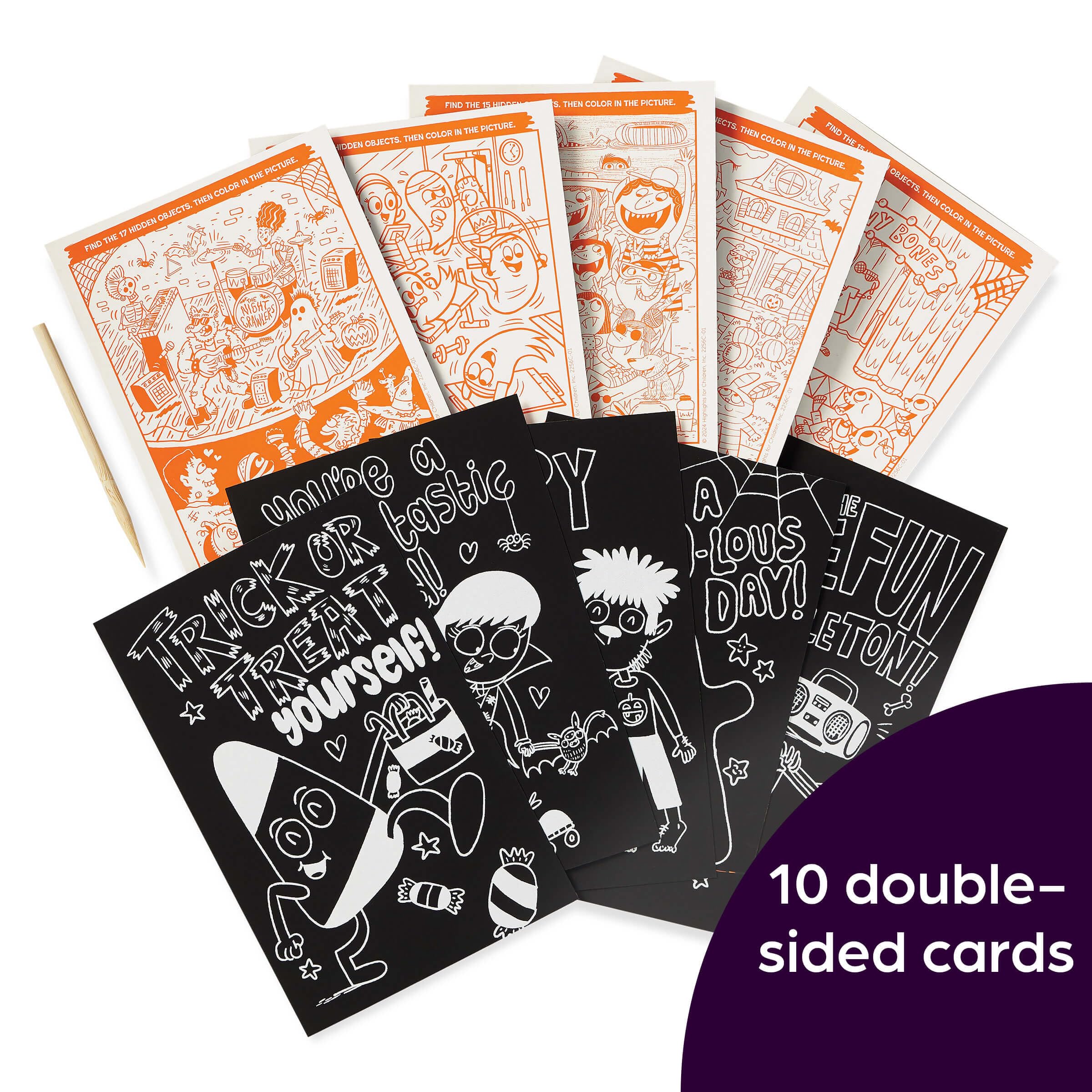 scratch-and-play halloween hidden pictures