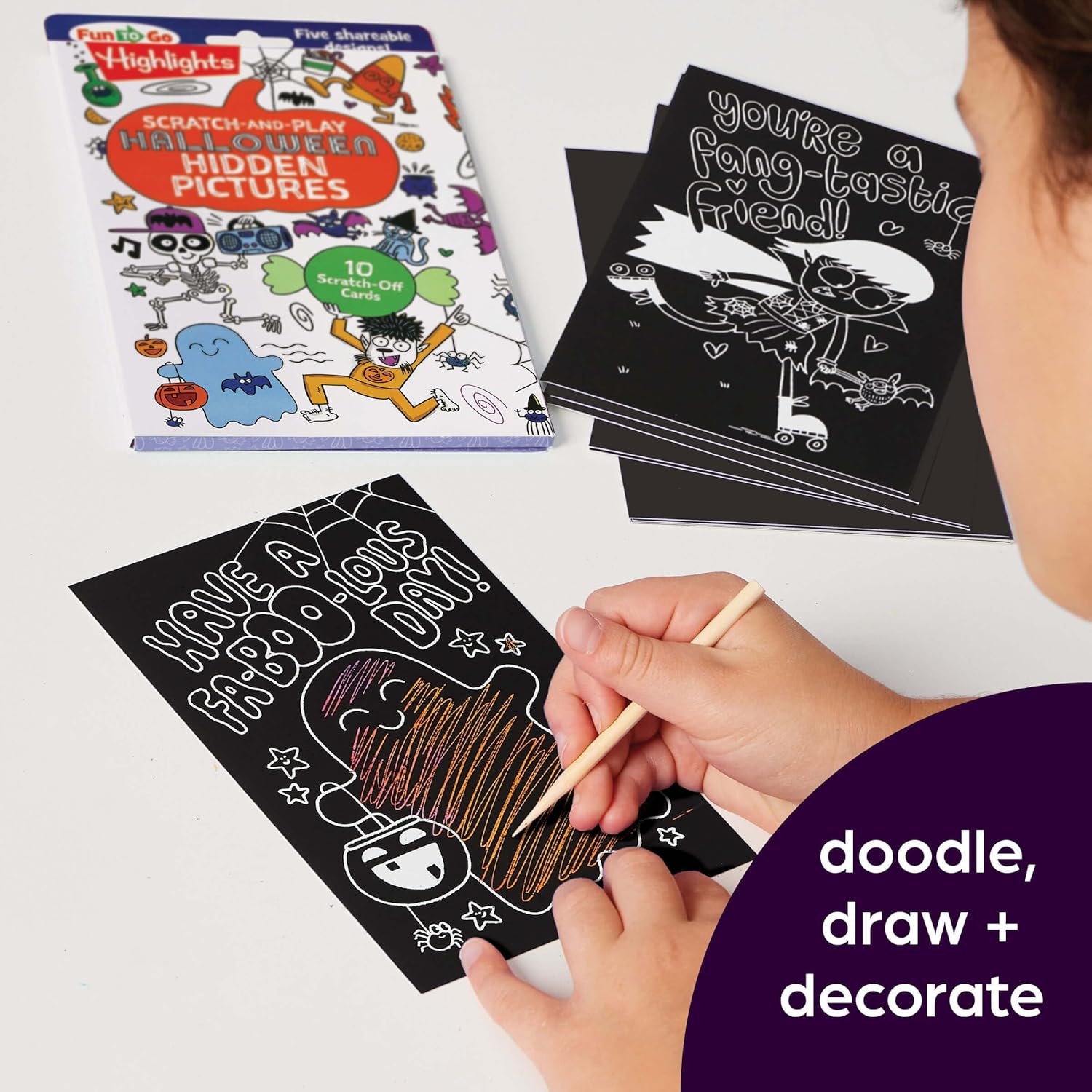 scratch-and-play halloween hidden pictures