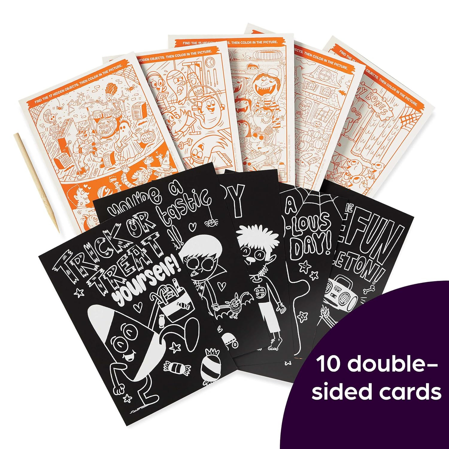 scratch-and-play halloween hidden pictures