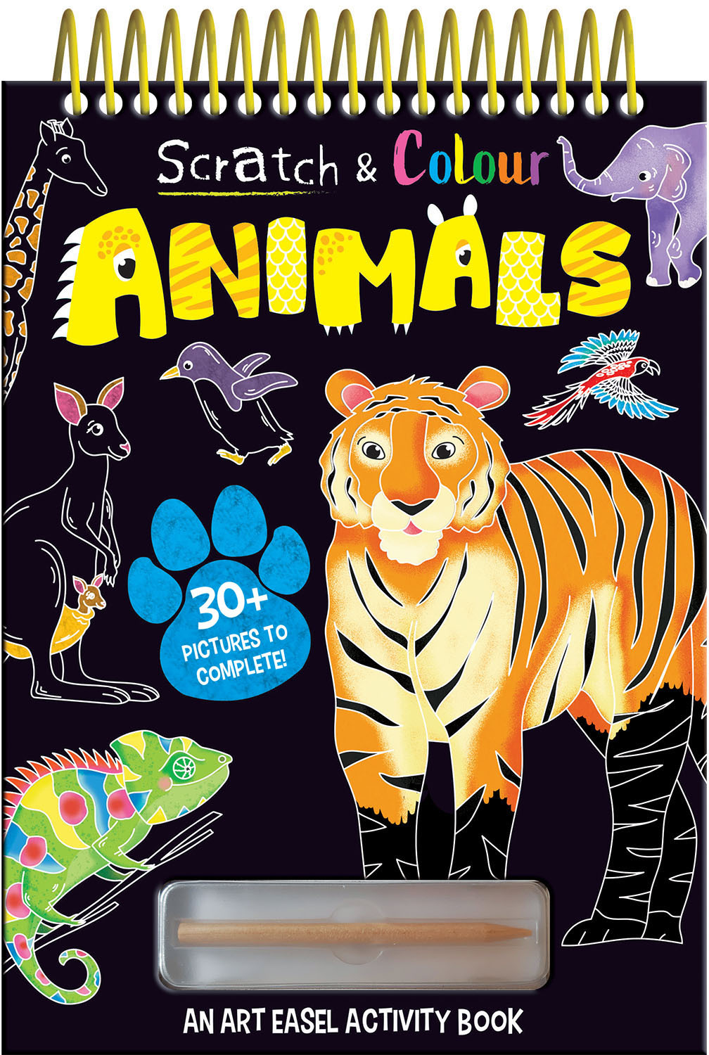 scratch & colour animals