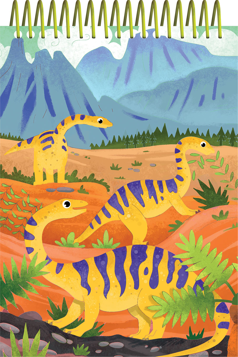 scratch & colour dinosaurs