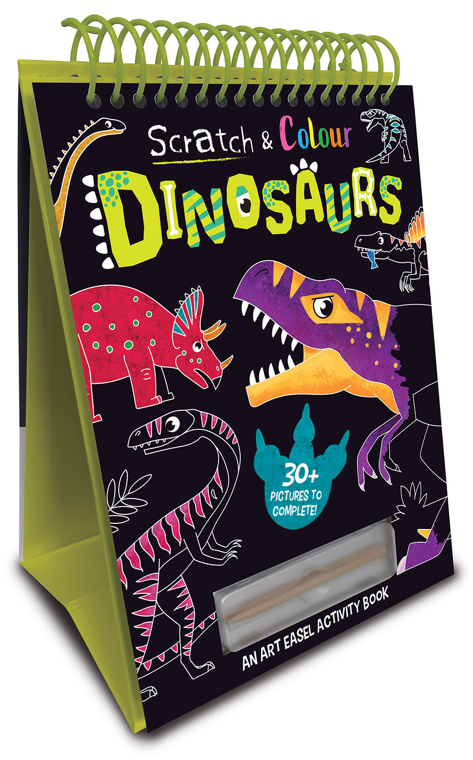 scratch & colour dinosaurs