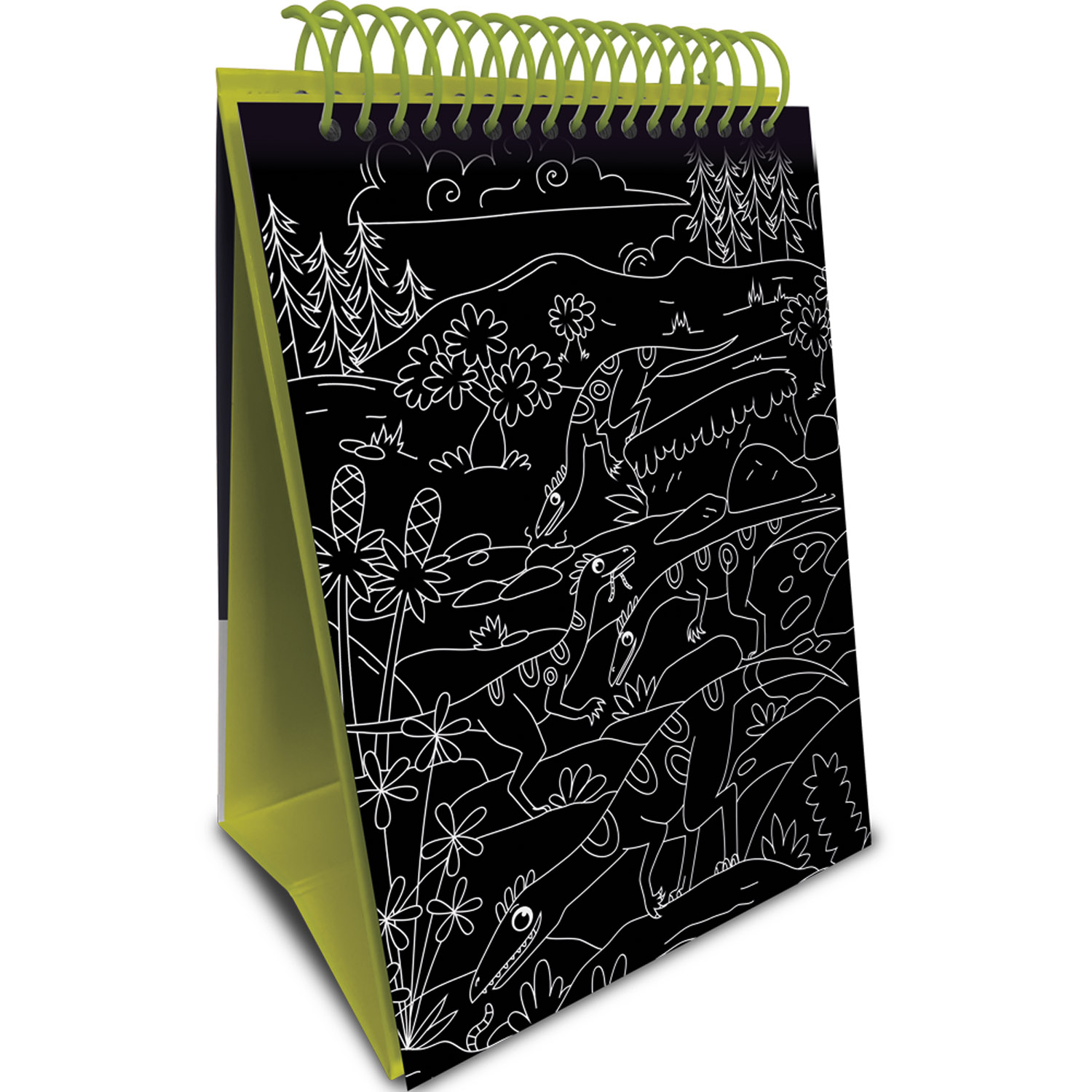 scratch & colour dinosaurs