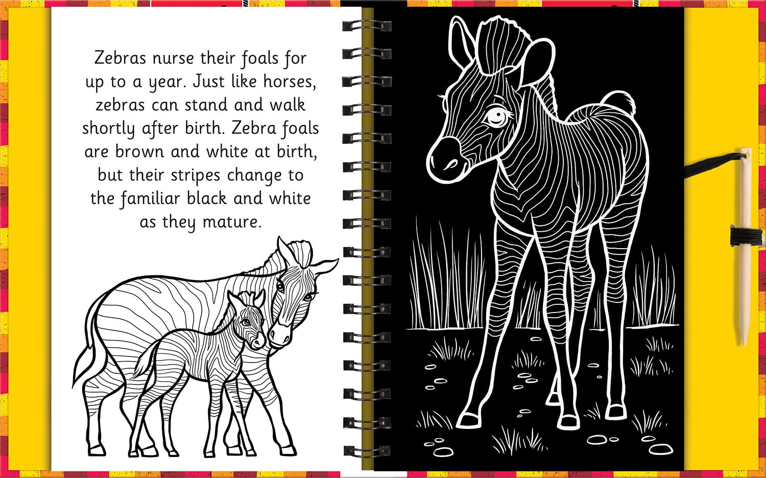 scratch & draw animals - scratch art activity book