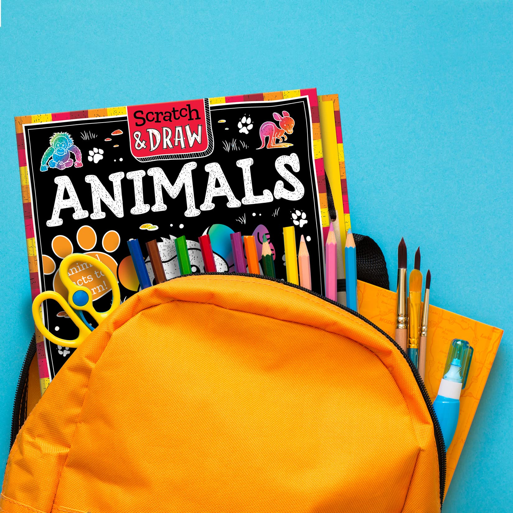 scratch & draw animals - scratch art activity book