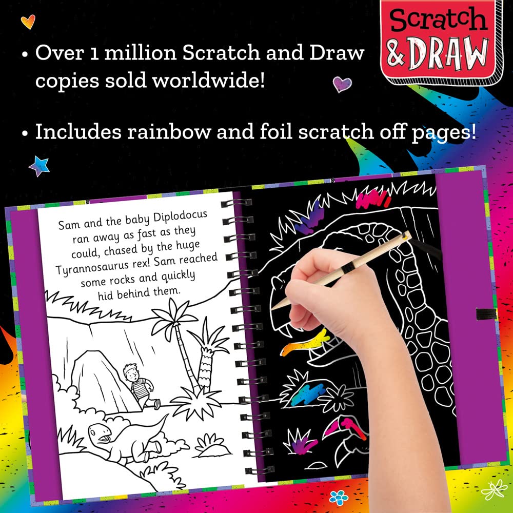 scratch & draw - dinosaurs