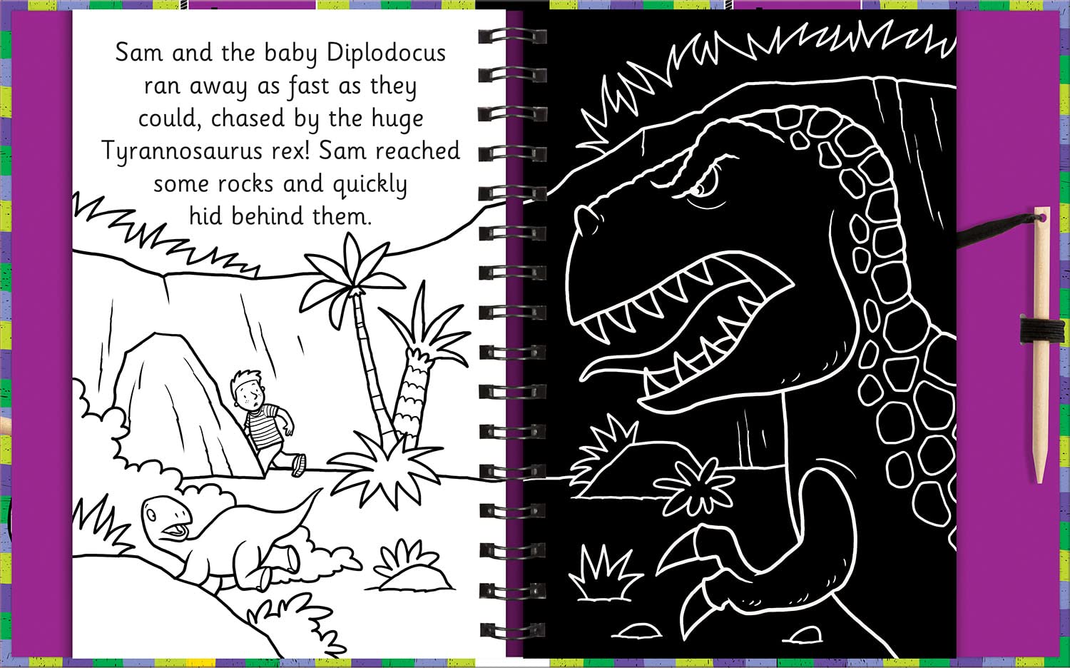 scratch & draw - dinosaurs
