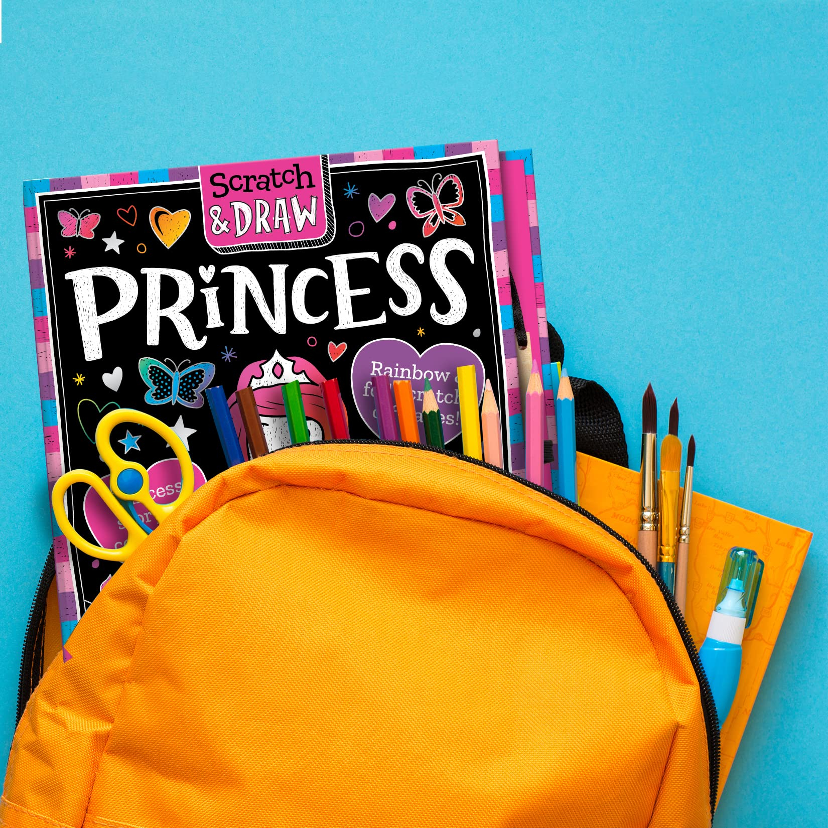 scratch & draw princess - scratch art activity book