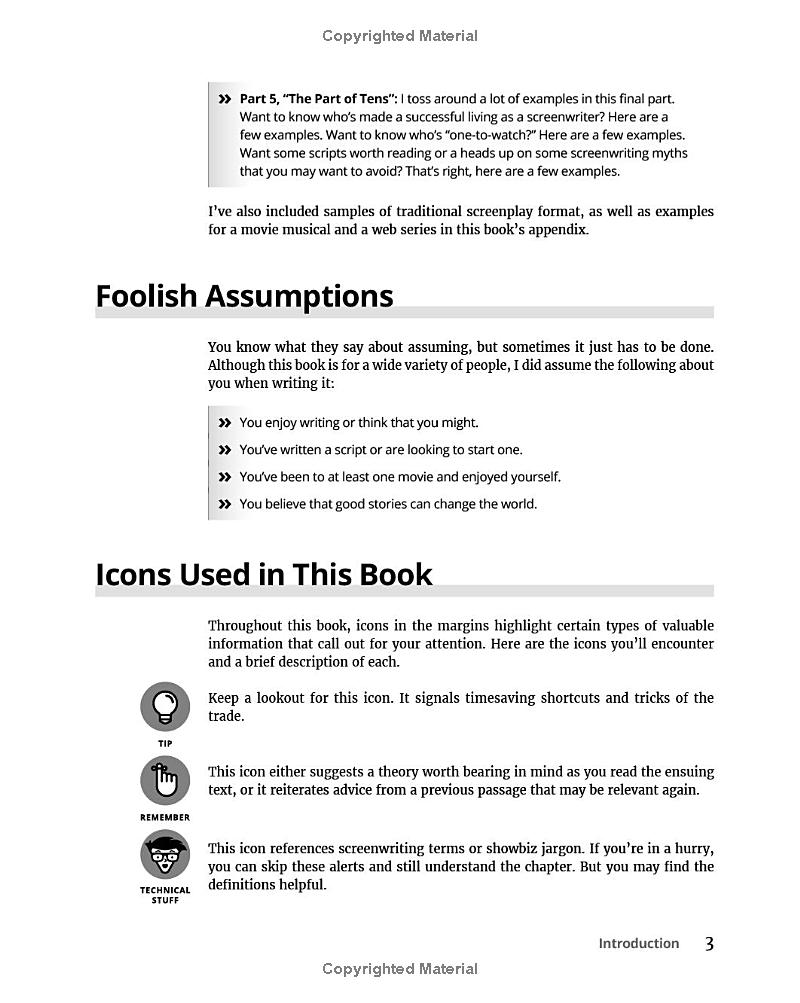 screenwriting for dummies 3rd edition