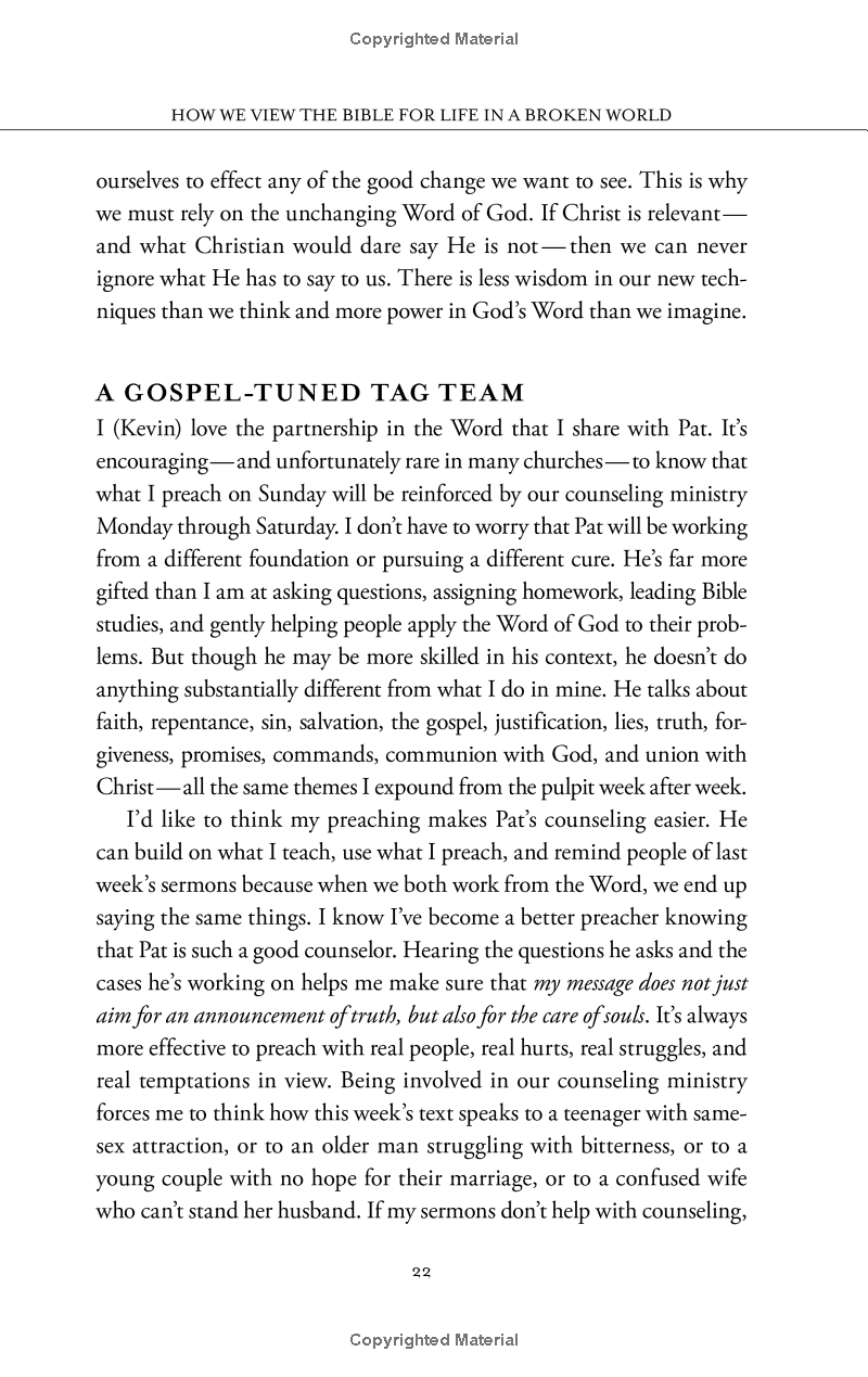 scripture and counseling : god's word for life in a broken world