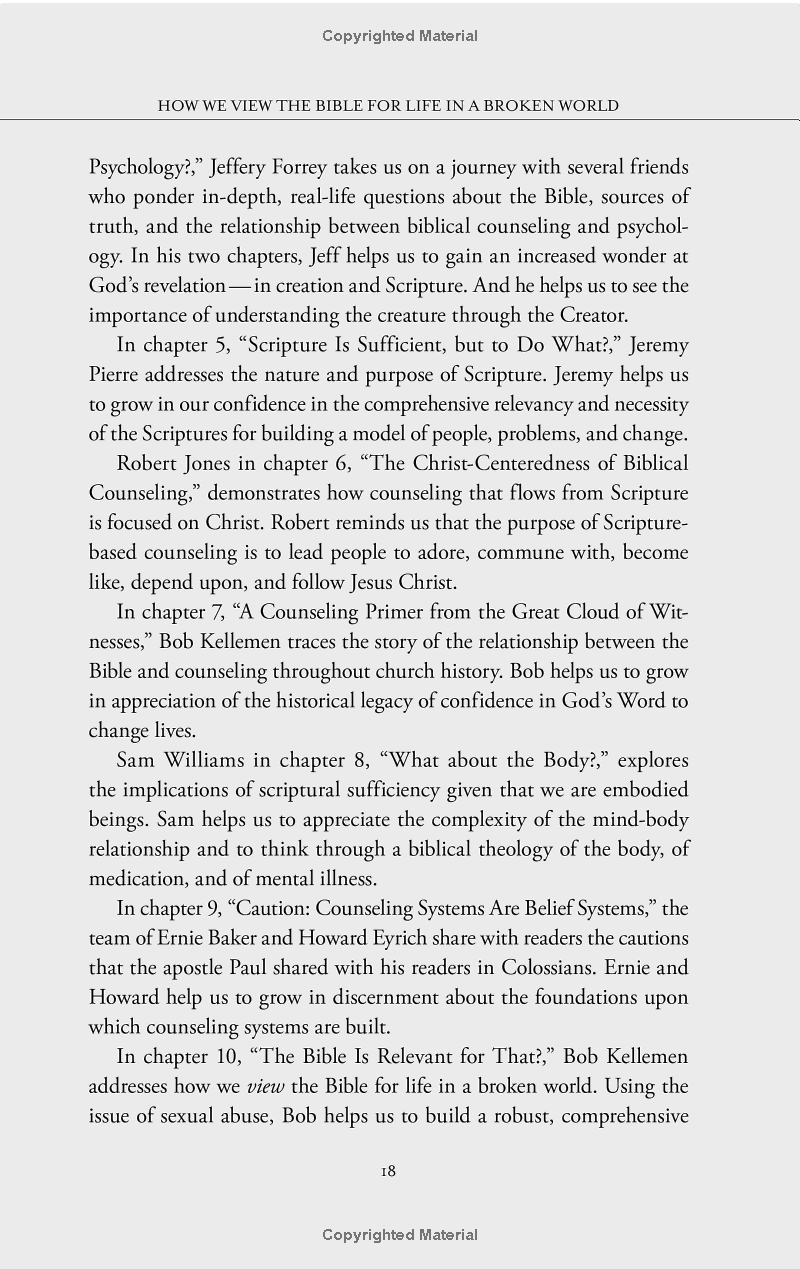 scripture and counseling : god's word for life in a broken world