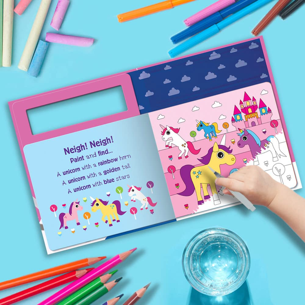 search and find unicorns (water painting search and find)