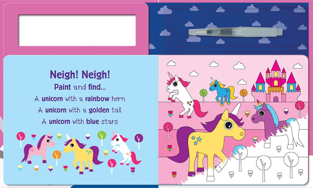search and find unicorns (water painting search and find)