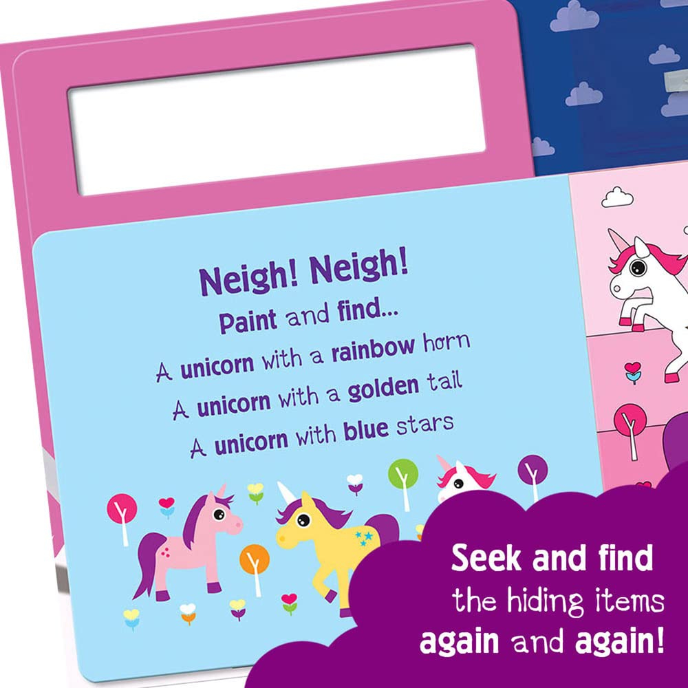 search and find unicorns (water painting search and find)