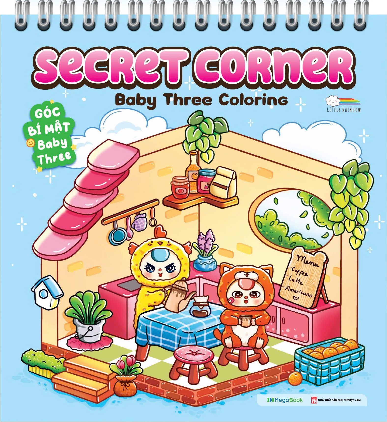 secret corner - baby three coloring - góc bí mật baby three