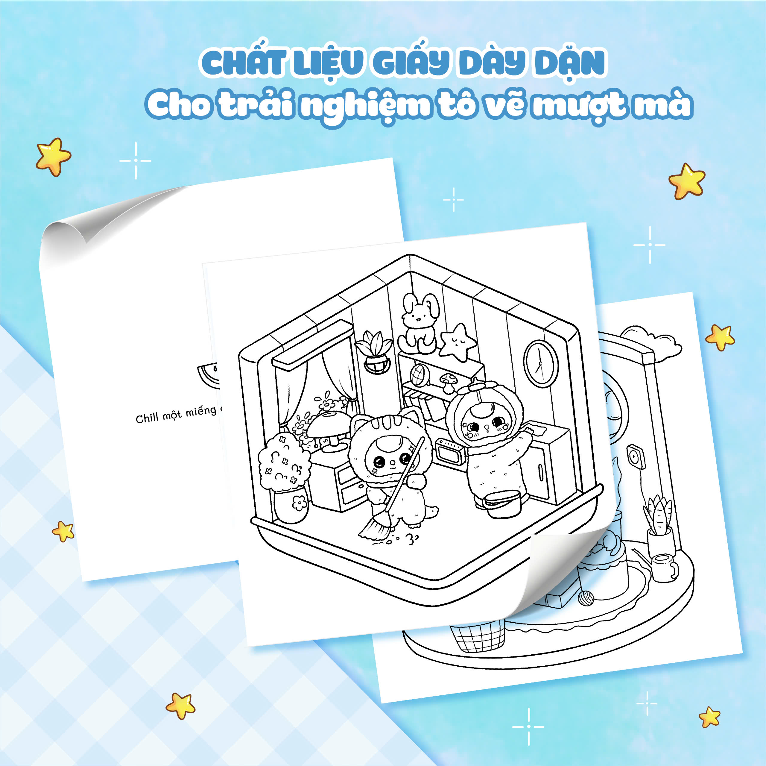 secret corner - baby three coloring - góc bí mật baby three
