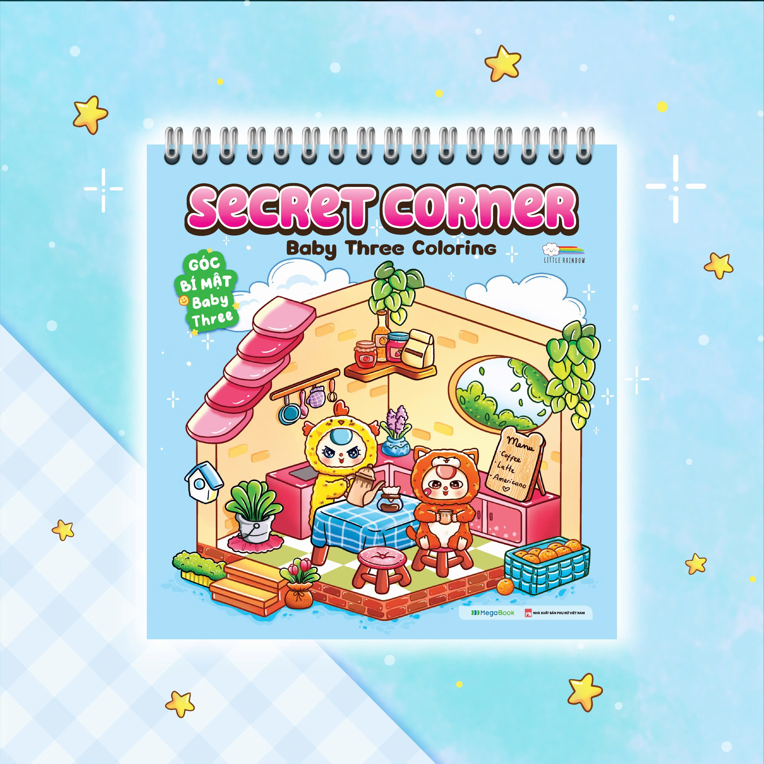 secret corner - baby three coloring - góc bí mật baby three