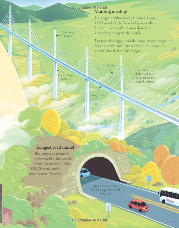 see inside bridges, towers and tunnels