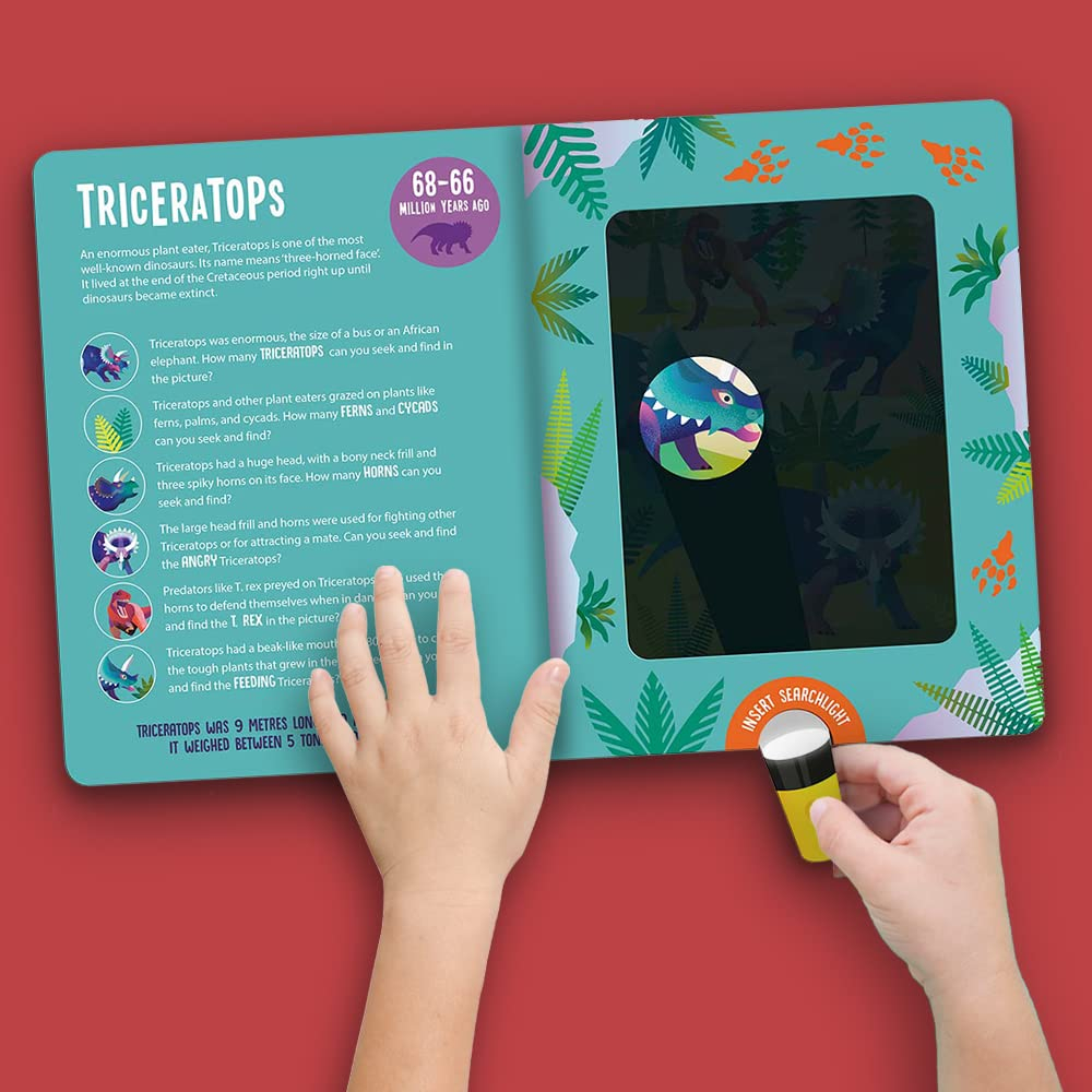 seek and find dinosaurs (seek & find - searchlight books)